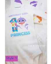 Load image into Gallery viewer, Baby Shark Birthday Onesie