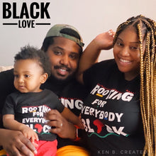 Load image into Gallery viewer, Rooting For Everybody Black T-Shirt