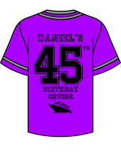 Load image into Gallery viewer, Daniel&#39;s 45th Birthday Cruise Baseball Jersey
