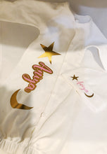 Load image into Gallery viewer, The Moon and the Stars Customized with Name Baby Sleeper Gown
