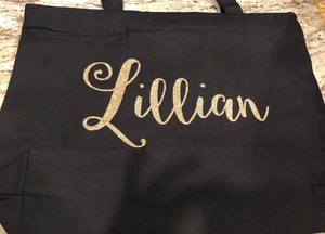 Personalized Name Tote Bag