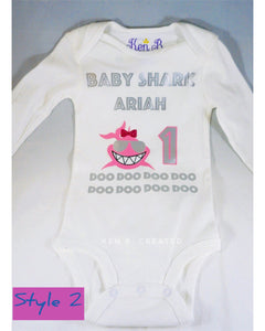 Baby Shark Birthday Onesie